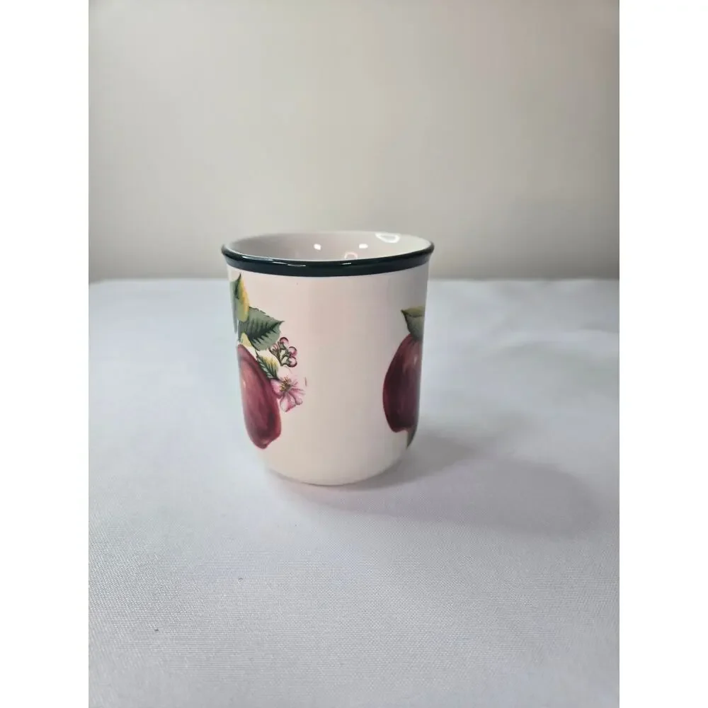 Casuals by China Pearl Apple Stoneware Mug Vintage